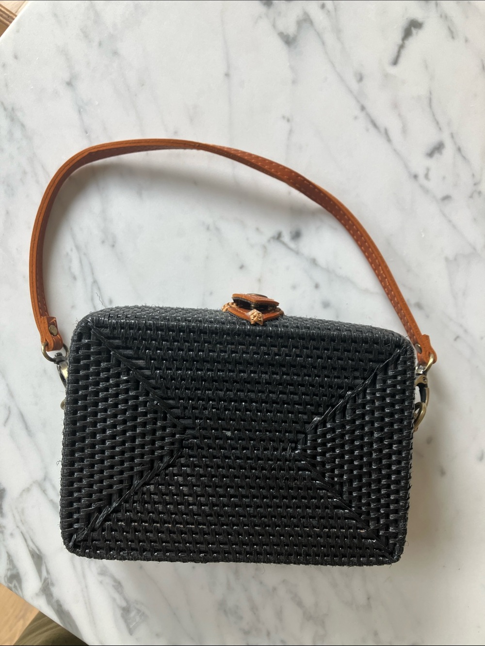 Black Rattan Bag
